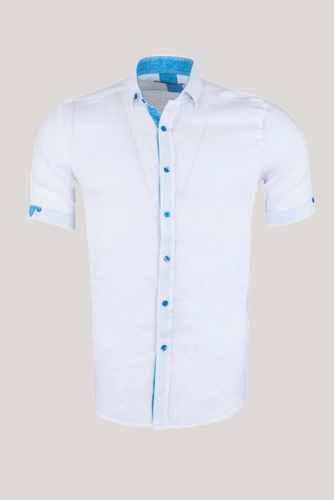 Oscar Banks Short Sleeve Linen Shirt