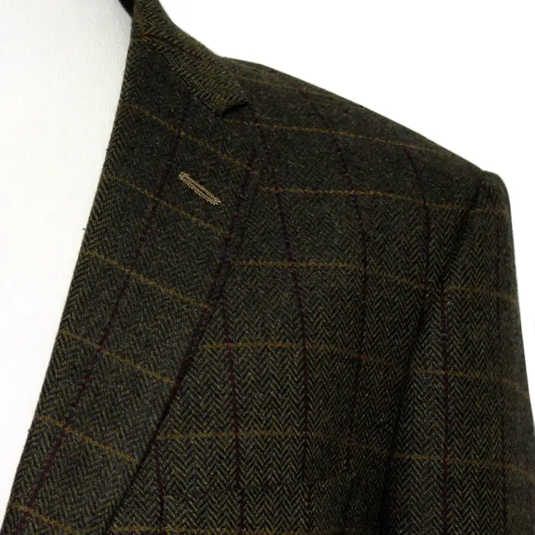 Mazzelli Brown, Burgandy Tan Overcheck Jacket