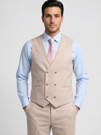Robert Simon Luis Cream Waistcoat