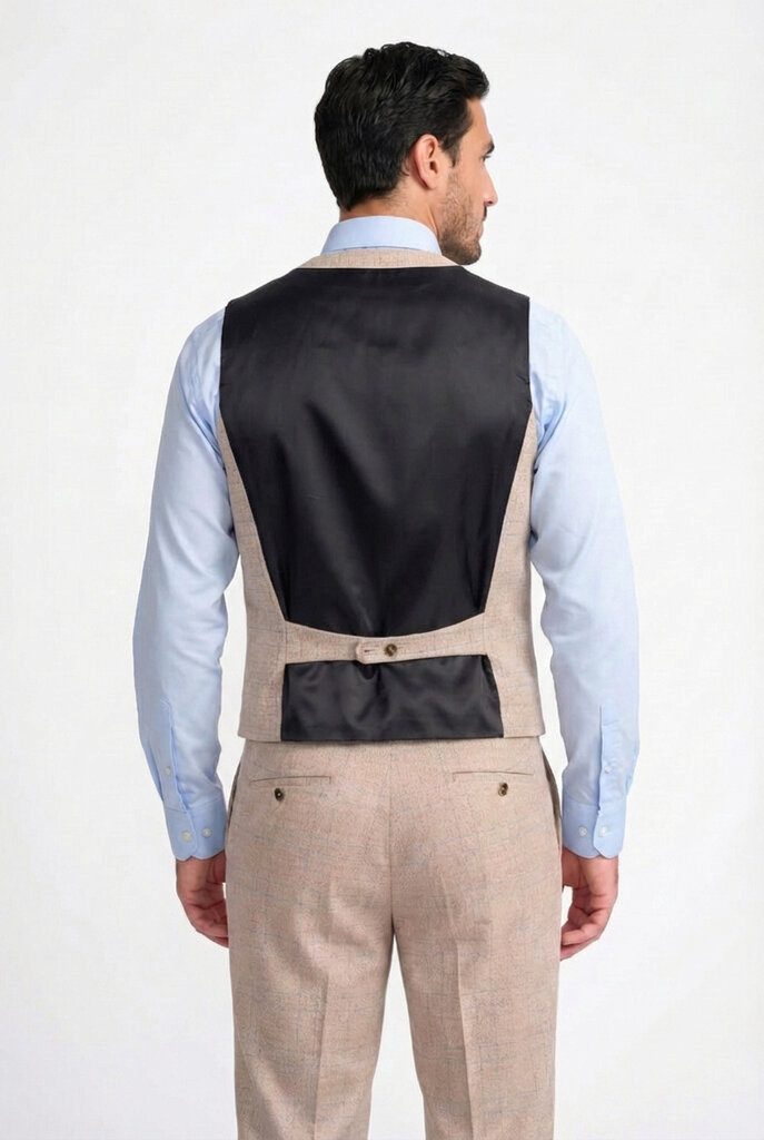 Robert Simon Luis Cream Waistcoat