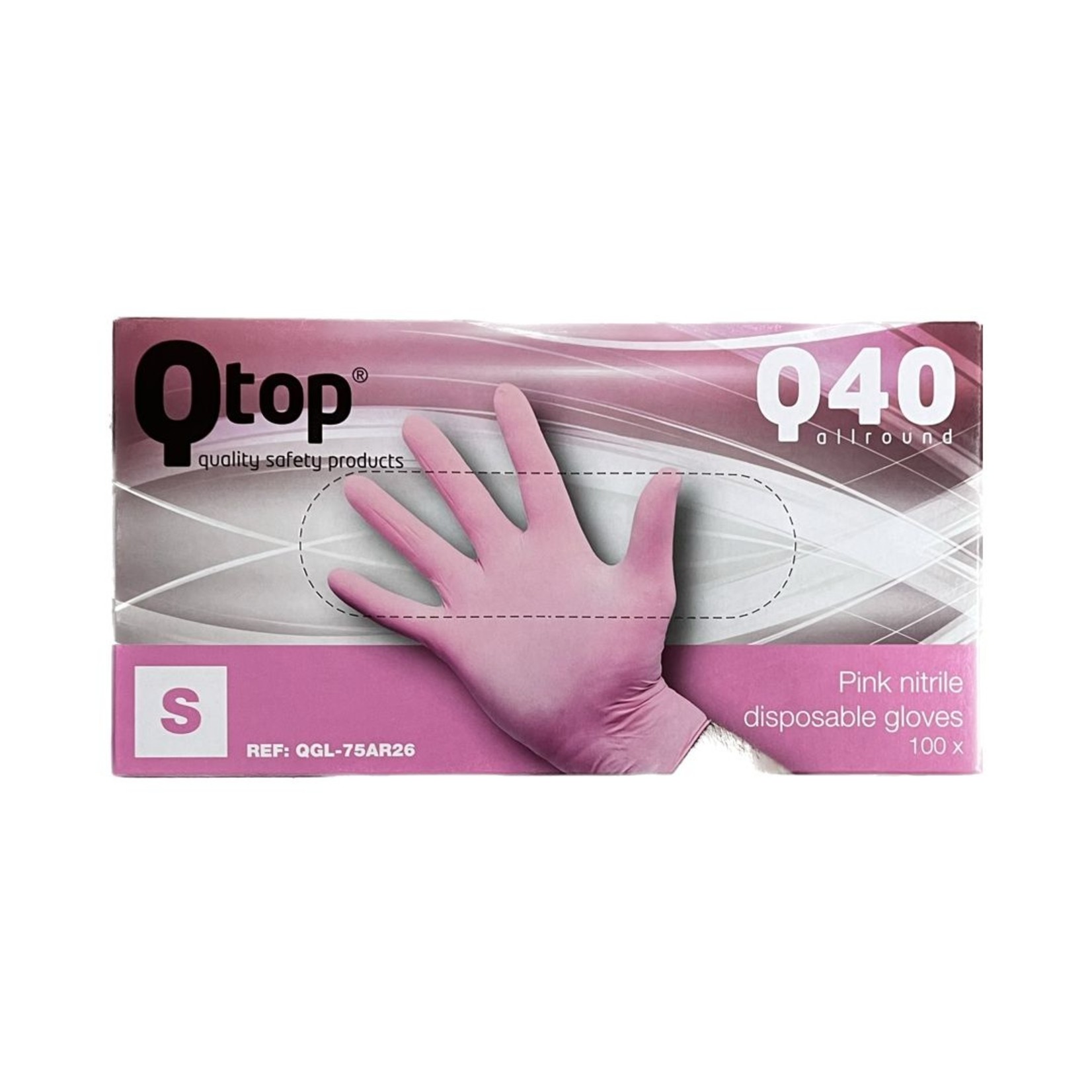 Handschoenen Roze Nitrile S