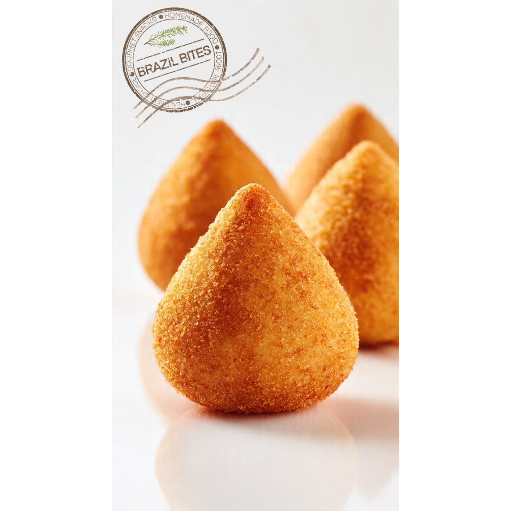 Mini Coxinhas 1 kg - 60 Brazilian Chicken Croquettes