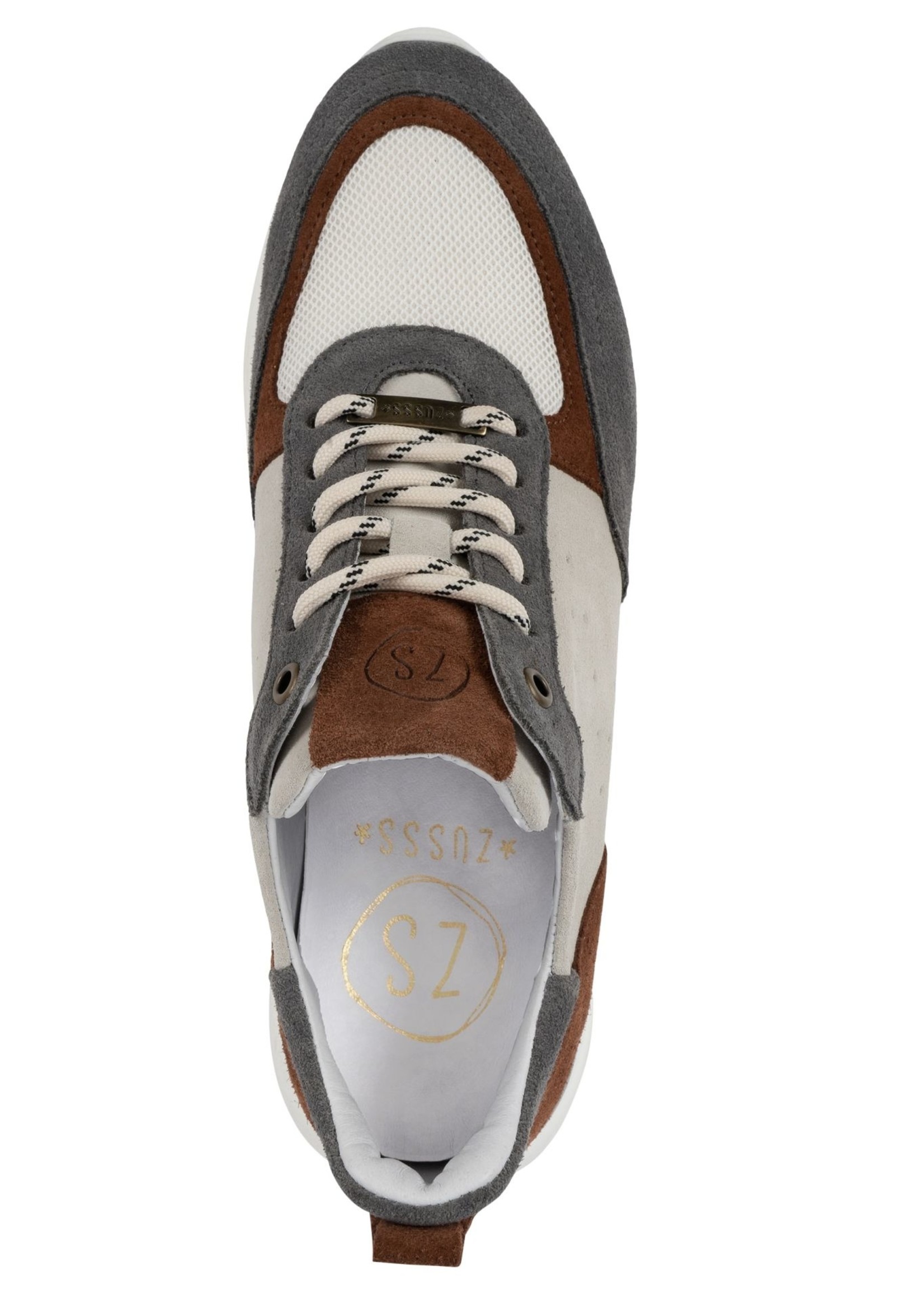 Zusss sneaker taupe, met dikke zool | Villa Madelief