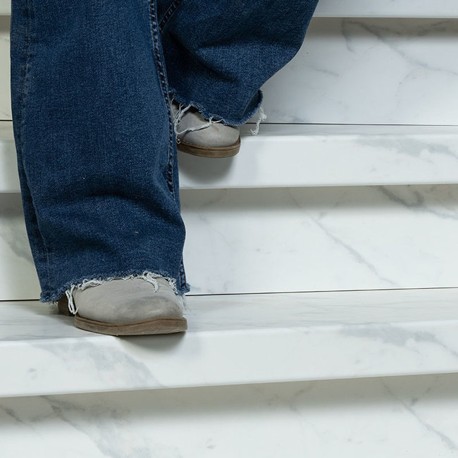 Elegant Marble doe-het-zelf traprenovatie set
