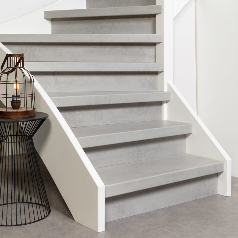 Weathered Concrete doe-het-zelf traprenovatie set afbeelding