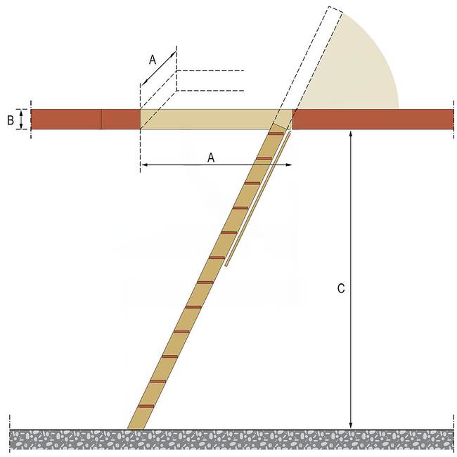 Novoferm inklapbare vlizotrap -  60 x 100 cm