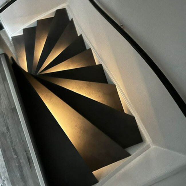 Trapverlichting set - Warm wit - 50 cm - COB ledstrips in profielen