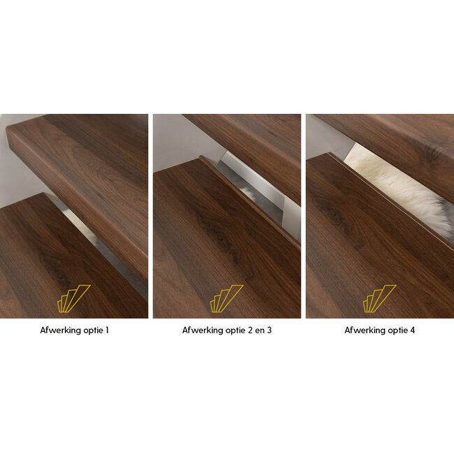 Brownie Oak open traprenovatie set | doe-het-zelf set