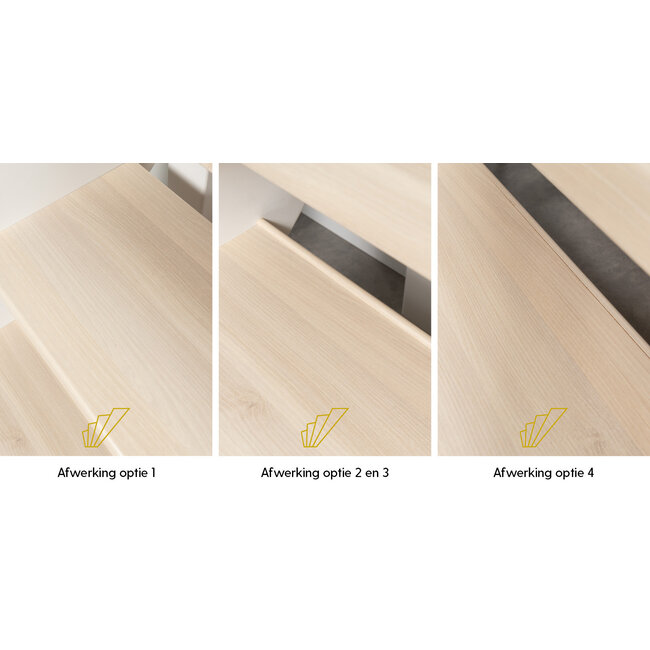 Beach Oak open traprenovatie set | doe-het-zelf set