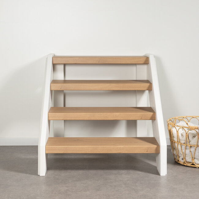 Mocca Oak open traprenovatie set | doe-het-zelf set