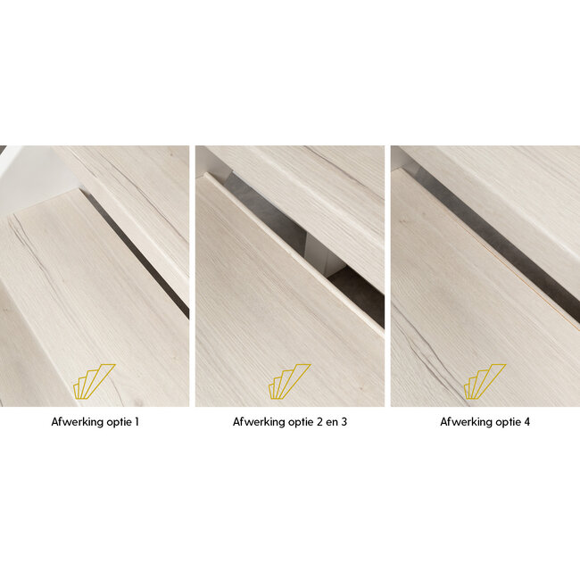 Cream Oak open traprenovatie set | doe-het-zelf set