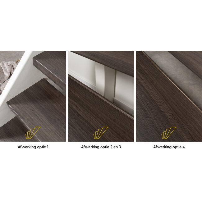 Coffee Oak open traprenovatie set | doe-het-zelf set