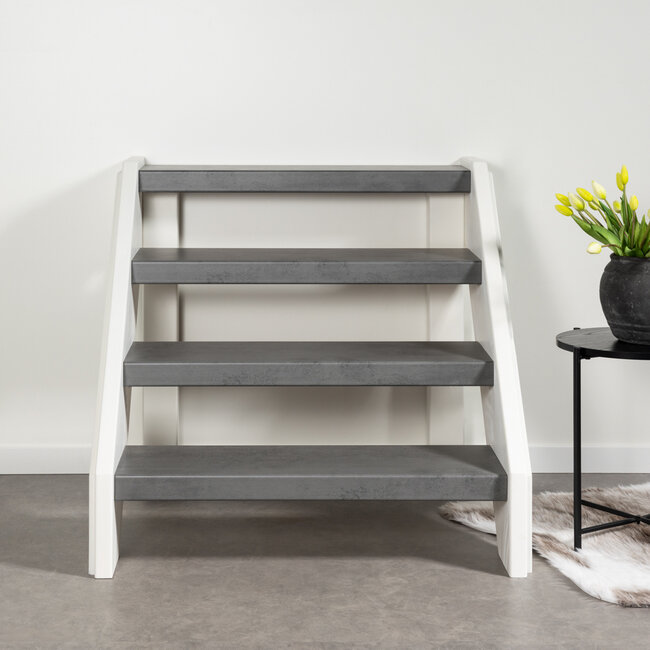 Intense Concrete open traprenovatie set | doe-het-zelf set