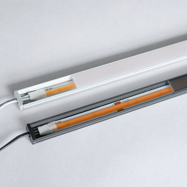 Trapverlichting set - Warm wit - 50 cm - COB ledstrips in profielen