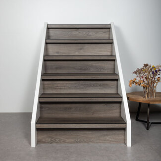 Charcoal Wood | pvc | doe-het-zelf traprenovatie set