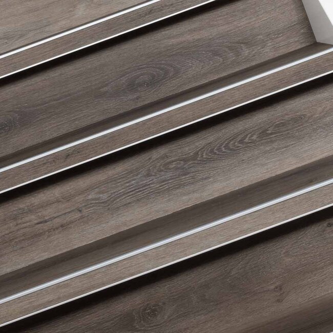 Charcoal Wood | pvc | doe-het-zelf traprenovatie set | 4 treden