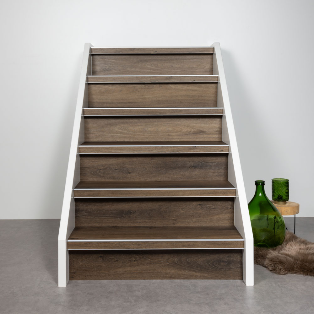 Amber Wood | pvc | doe-het-zelf traprenovatie set afbeelding
