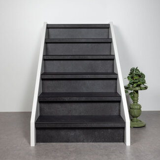 Anthracite Stone | pvc | doe-het-zelf traprenovatie set