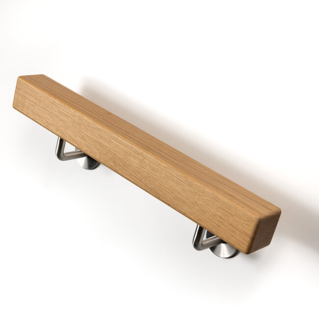 Eiken trapleuning | Vierkant 60 mm