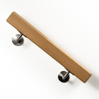 Eiken trapleuning | Vierkant 60 mm