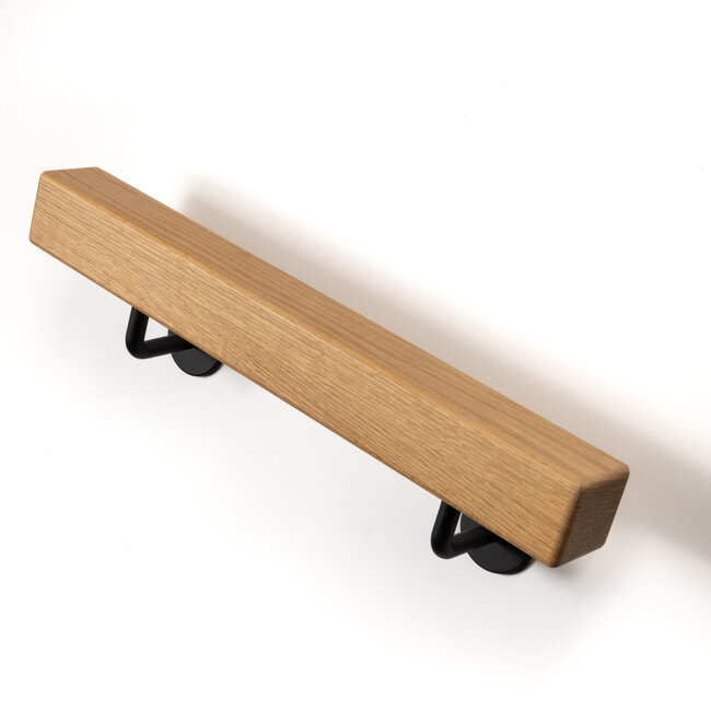 Eiken trapleuning | Vierkant 60 mm