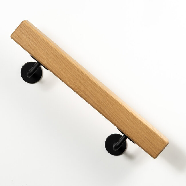 Eiken trapleuning | Vierkant 60 mm