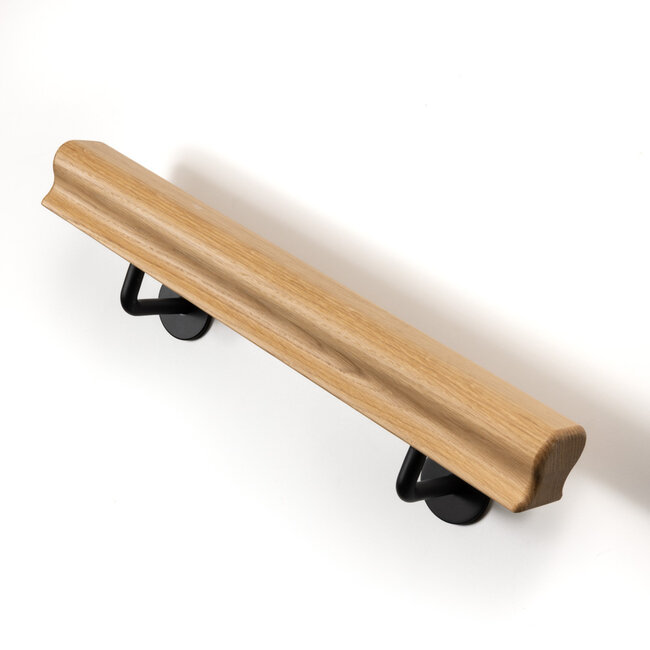 Eiken trapleuning | Sleutelgat 60 mm