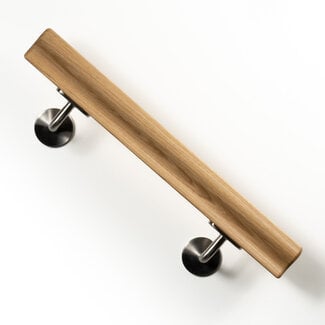 Eiken trapleuning | Sleutelgat 60 mm
