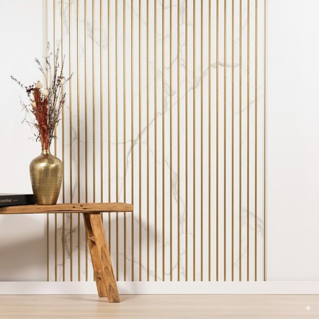 Wandpaneel Gold Marble - 30 x 277 cm - Luxury Collection