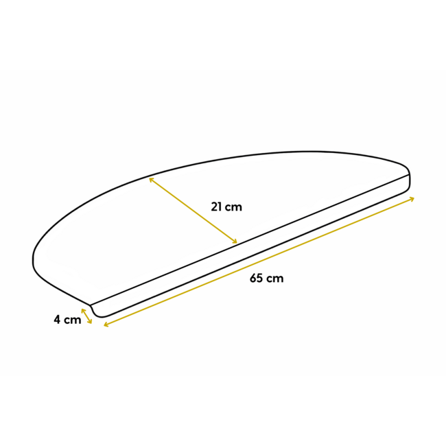 Ribstyle Trapmat | Halve Maantjes | Halve Maantjes Met Antislip