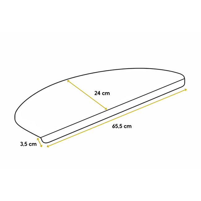 Softstep Trapmat | Halve Maantjes Met Antislip