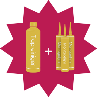 Gratis trapreiniger + 3 tubes montagelijm
