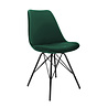 Kick Collection Kuipstoel Velvet Donker Groen - Zwart frame Kick Collection Kuipstoel Velvet Donker Groen - Zwart frame