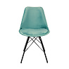 Kick Collection Kuipstoel Velvet Mintgroen - Zwart frame Kick Collection Kuipstoel Velvet Mintgroen - Zwart frame