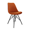 Kick Collection Kuipstoel Velvet Oranje - Zwart frame Kick Collection Kuipstoel Velvet Oranje - Zwart frame