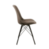 Kick Collection Kuipstoel Velvet Taupe - Zwart frame Kick Collection Kuipstoel Velvet Taupe - Zwart frame