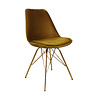 Kick Collection Kuipstoel Velvet Goud - Goud frame Kick Collection Kuipstoel Velvet Goud - Goud frame