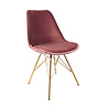 Kick Collection Kuipstoel Velvet Roze - Goud frame Kick Collection Kuipstoel Velvet Roze - Goud frame