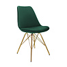 Kick Collection Kuipstoel Velvet Donker Groen - Goud frame Kick Collection Kuipstoel Velvet Donker Groen - Goud frame