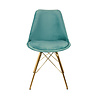 Kick Collection Kuipstoel Velvet Mintgroen - Goud frame Kick Collection Kuipstoel Velvet Mintgroen - Goud frame
