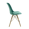 Kick Collection Kuipstoel Velvet Mintgroen - Goud frame Kick Collection Kuipstoel Velvet Mintgroen - Goud frame