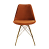Kick Collection Kuipstoel Velvet Oranje - Goud frame Kick Collection Kuipstoel Velvet Oranje - Goud frame