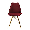 Kick Collection Kuipstoel Velvet Rood - Goud frame Kick Collection Kuipstoel Velvet Rood - Goud frame