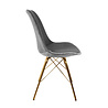 Kick Collection Kuipstoel Velvet Grijs - Goud frame Kick Collection Kuipstoel Velvet Grijs - Goud frame