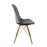 Kick Collection Kuipstoel Velvet Donker Grijs - Goud frame Kick Collection Kuipstoel Velvet Donker Grijs - Goud frame