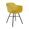 Kick Collection Buitenstoel Indy Geel - Zwart frame Kick Collection Buitenstoel Indy Geel - Zwart frame