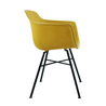 Kick Collection Buitenstoel Indy Geel - Zwart frame Kick Collection Buitenstoel Indy Geel - Zwart frame