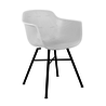 Kick Collection Buitenstoel Indy Wit - Zwart frame Kick Collection Buitenstoel Indy Wit - Zwart frame