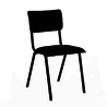 Kick Collection Schoolstoel Cas - Velvet Zwart Kick Collection Schoolstoel Cas - Velvet Zwart