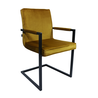 Kick Collection Eetkamerstoel Jim - Velvet Goud Kick Collection Eetkamerstoel Jim - Velvet Goud